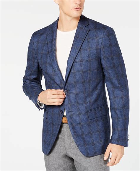 michael kors plaid sportcoat american wool|Michael Kors men's wool coat.